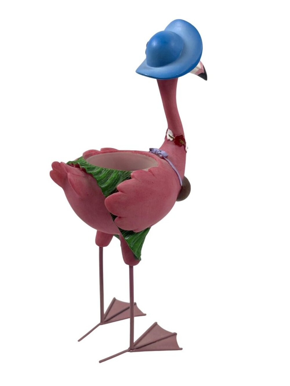 Vintage Lot Tropical Flamingo Family Set Anthropomorphic Tea Light Candle Holder - Picture 14 of 15